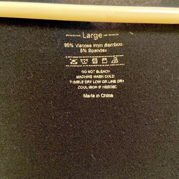 womens large flows black tan Dress or cover up bamboo - Picture 4 of 4